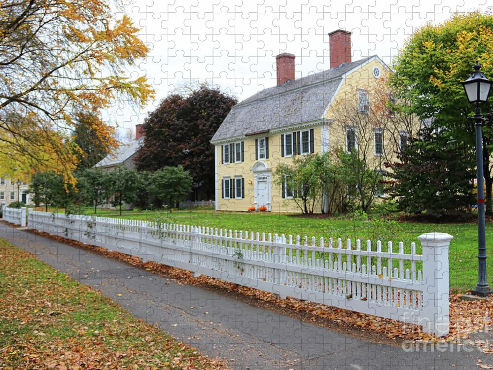Historic Deerfield Jigsaw Puzzle featuring the photograph Historic Deerfield Massachusetts 3913 by Jack Schultz