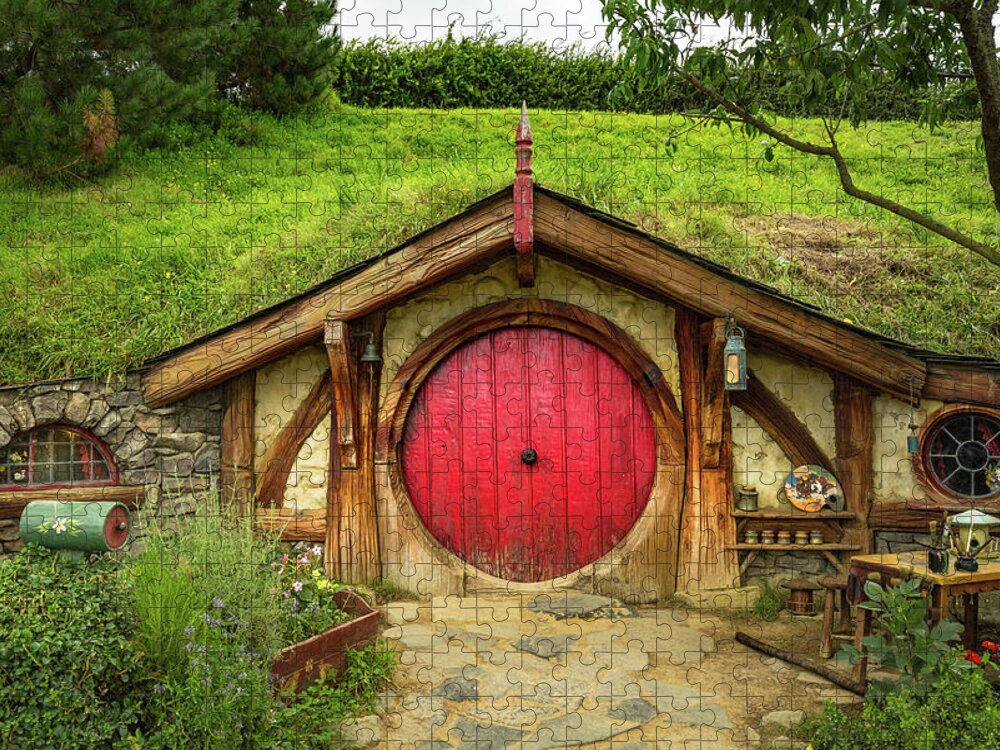 Hobbit House - Red Door Jigsaw Puzzle by Racheal Christian - Pixels