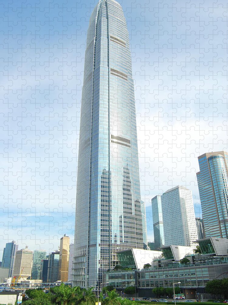 Chinese Culture Jigsaw Puzzle featuring the photograph Hong Kong Skyscraper International by Uschools
