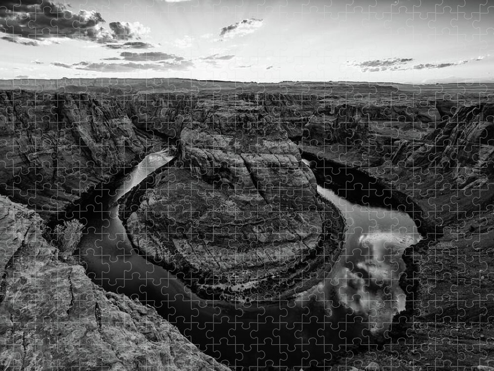 Usa Jigsaw Puzzle featuring the photograph Horseshoe Bend 1 by Hans Partes
