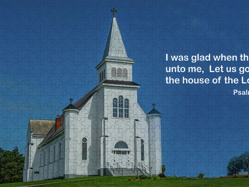 Saint Peters Bay Catholic Church Jigsaw Puzzle featuring the photograph House of the Lord by Marcy Wielfaert