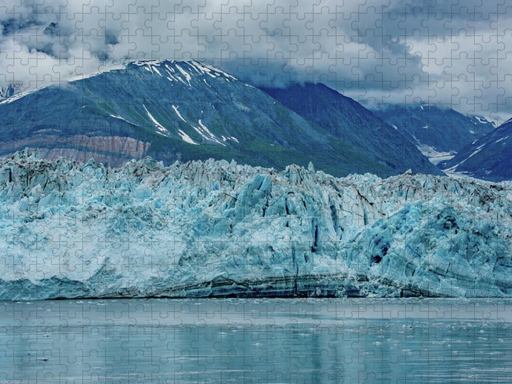 Frozen Jigsaw Puzzle featuring the photograph Hubbard Glacier by Marcy Wielfaert