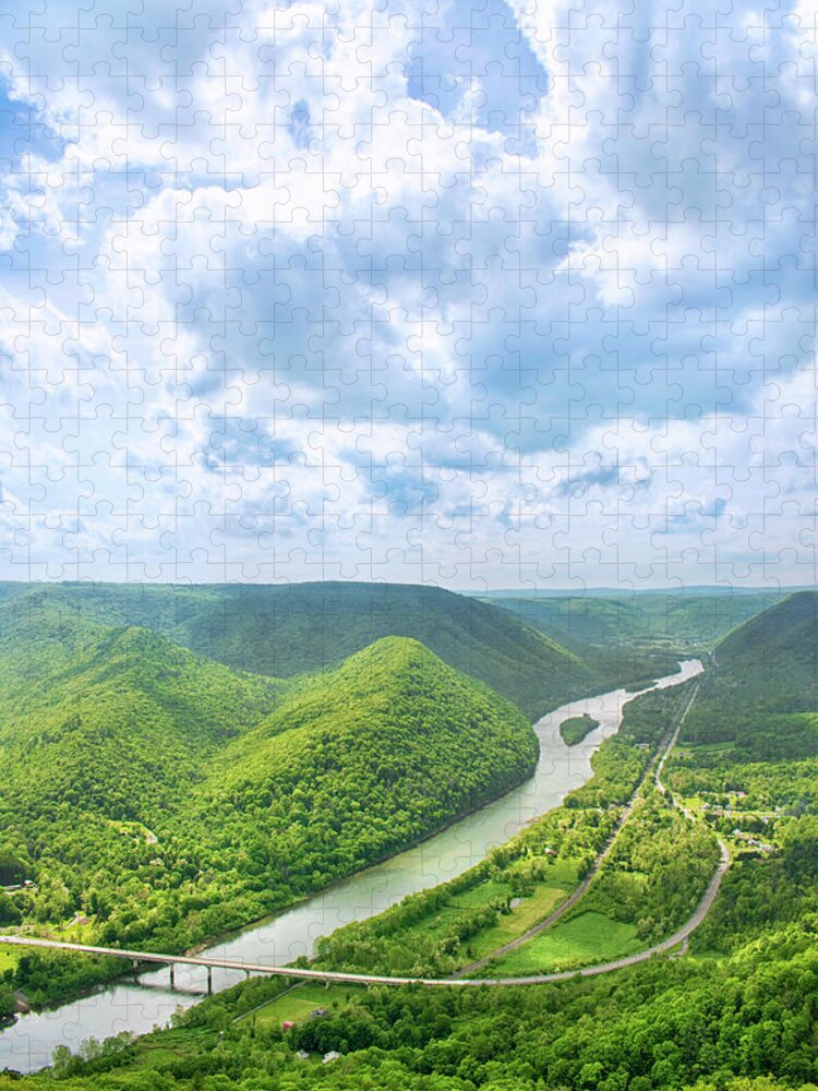 Hyner View Jigsaw Puzzle featuring the photograph Hyner View Pennsylvania by Christina Rollo