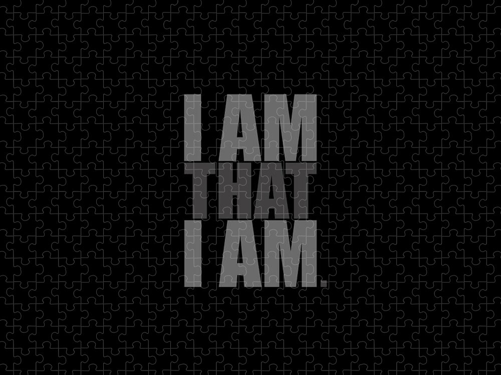 I Am That I Am Jigsaw Puzzle featuring the digital art I Am That I Am by Tim Gainey