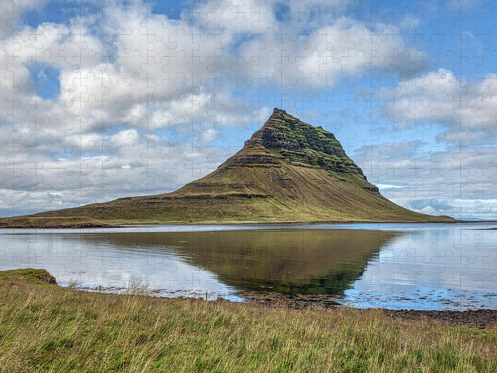 David Letts Jigsaw Puzzle featuring the photograph Iceland Mountain by David Letts