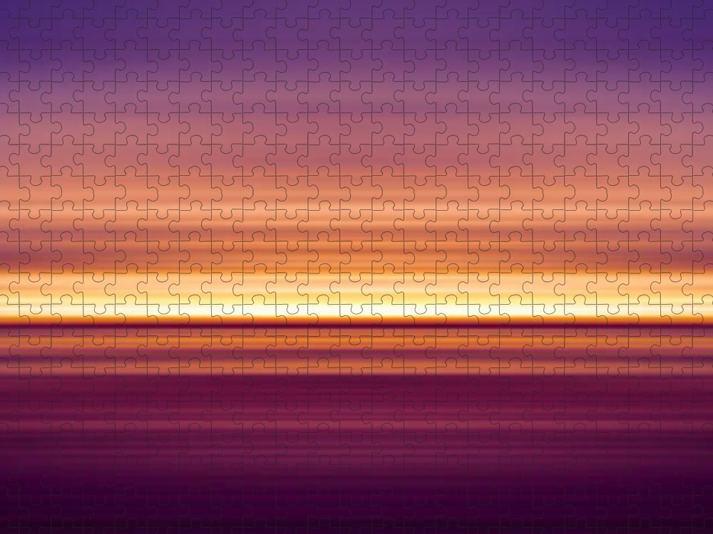 India Jigsaw Puzzle featuring the photograph India Colors - Abstract Wide Sunset 2 by Stefano Senise