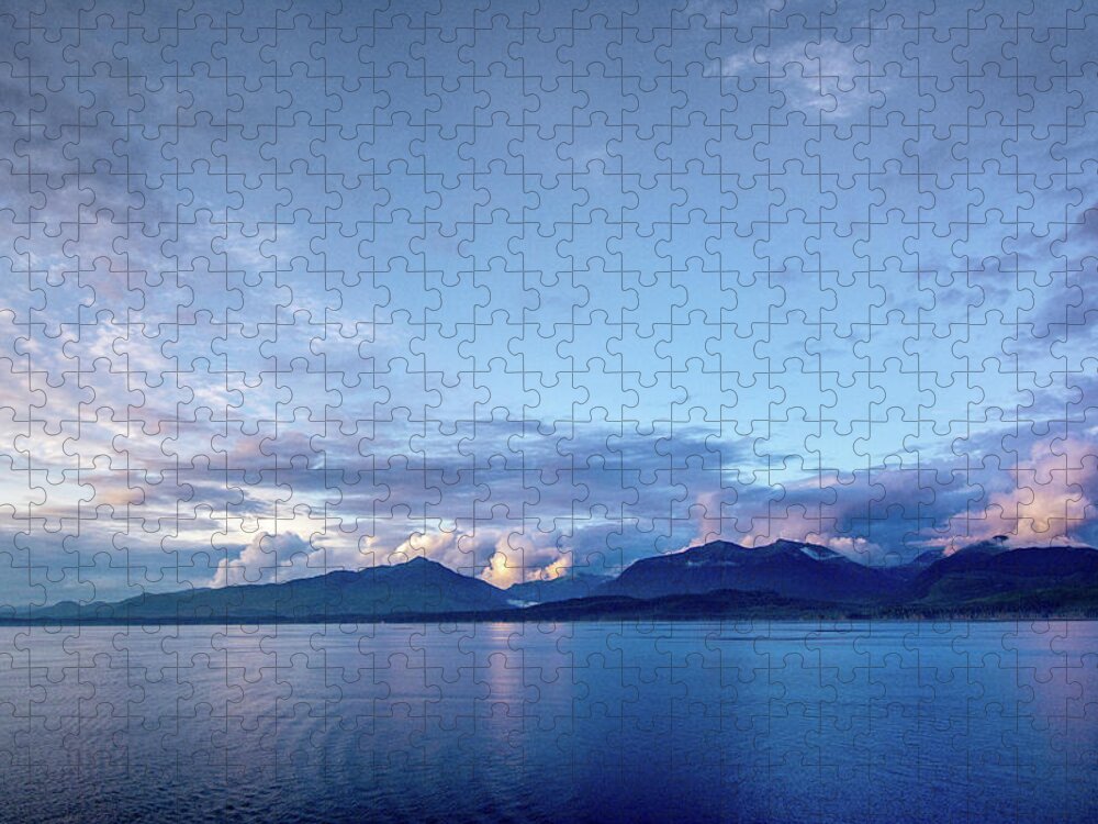 Alaska Jigsaw Puzzle featuring the photograph Inside Passage Idyllic Evening by Douglas Wielfaert