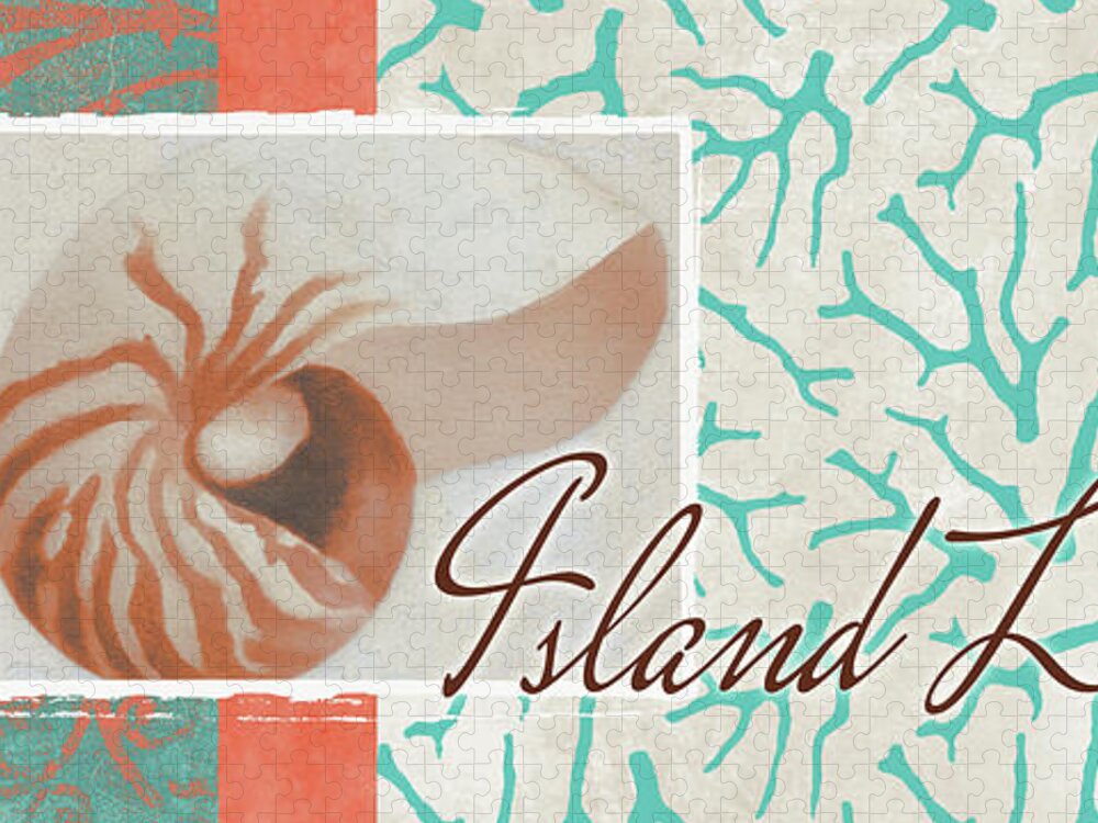 Island Jigsaw Puzzle featuring the mixed media Island Living by Elizabeth Medley