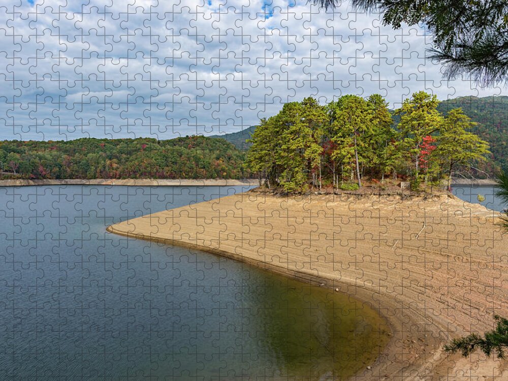 Trees Jigsaw Puzzle featuring the photograph Island of Trees by Joe Leone