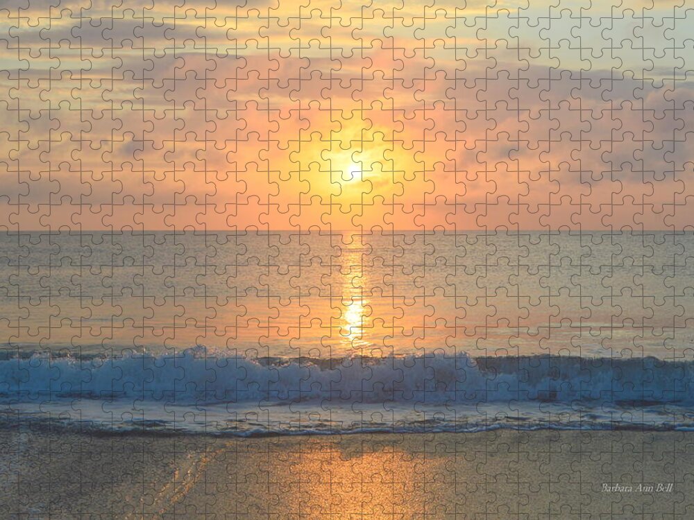Obx Sunrise Jigsaw Puzzle featuring the photograph July 11, 2019 Sunrise by Barbara Ann Bell