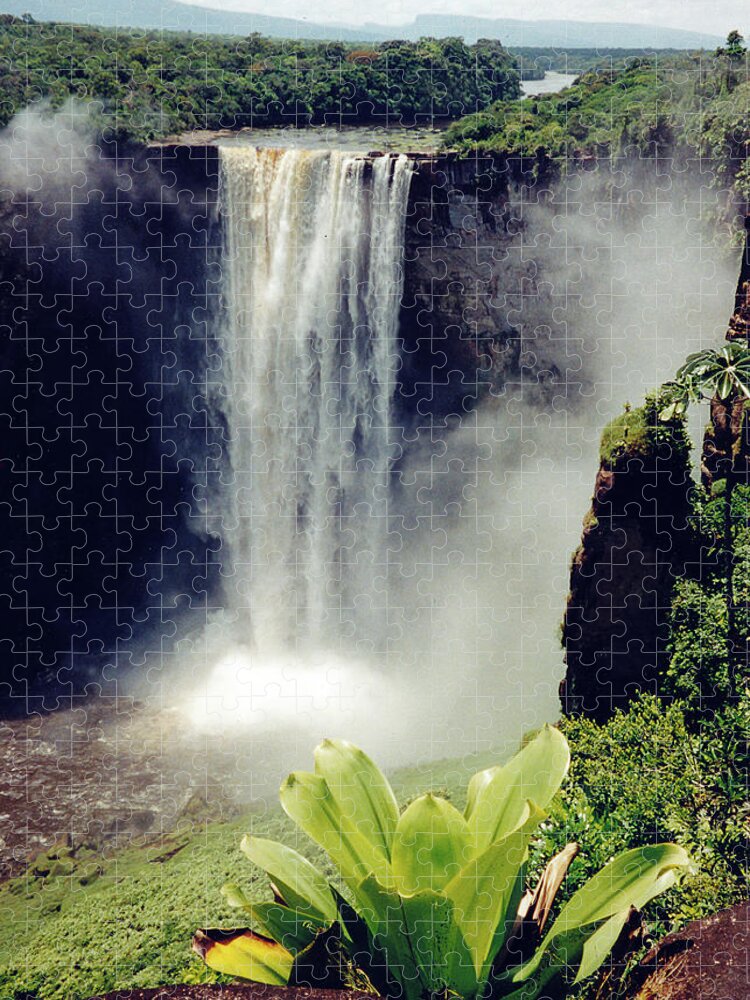 Scenics Jigsaw Puzzle featuring the photograph Kaieteur Falls Guyana by Ben Ivory