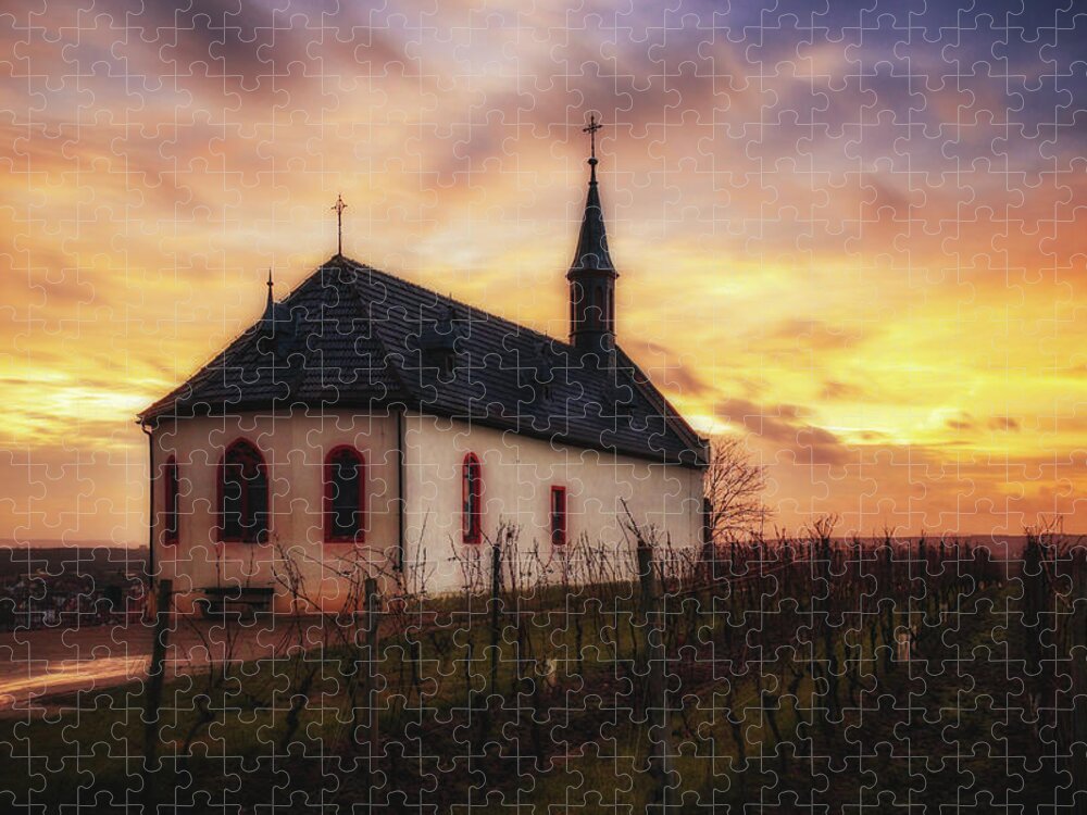 Worms Jigsaw Puzzle featuring the photograph Klausenbergkapelle by Marc Braner