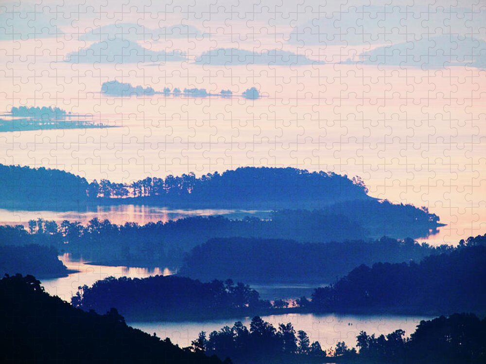 Scenics Jigsaw Puzzle featuring the photograph Lake Ouachita, Arkansas by Wesley Hitt
