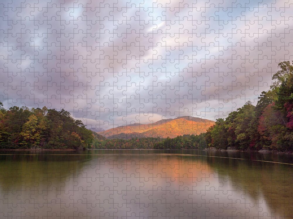 Storm Jigsaw Puzzle featuring the photograph Lake Santeetlah Sunrise by Joe Leone