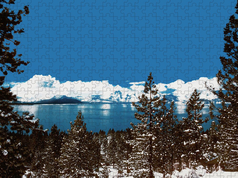 Scenics Jigsaw Puzzle featuring the photograph Lake Tahoe On A Winter Day In Nevada by Medioimages/photodisc