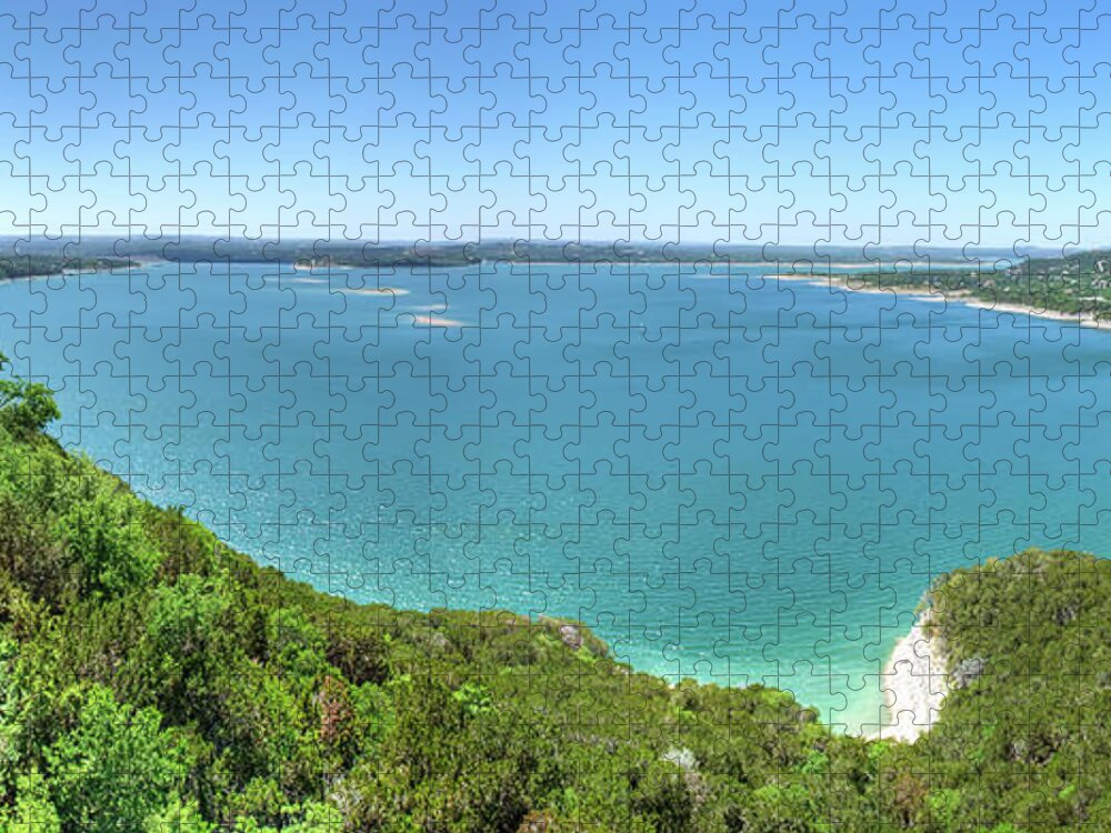 Scenics Jigsaw Puzzle featuring the photograph Lake Travis View by Metschan