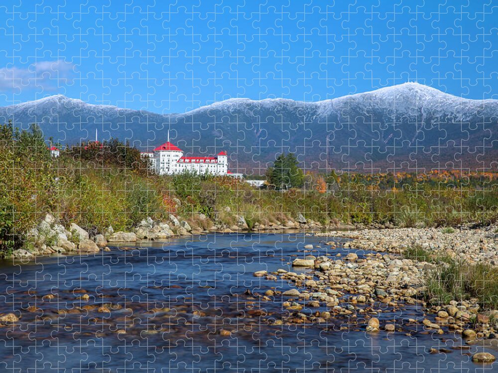 Late Jigsaw Puzzle featuring the photograph Late Autumn Omni by White Mountain Images