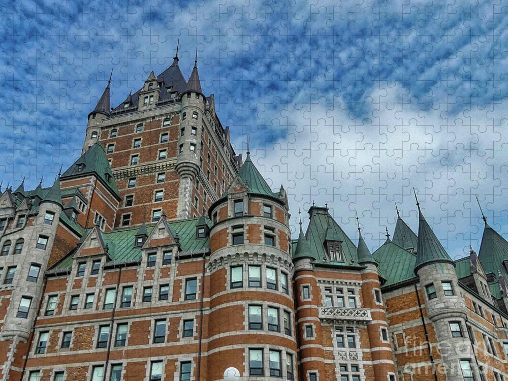 Le Chateau Frontenac Jigsaw Puzzle featuring the photograph Le Chateau Frontenac by Amy Dundon