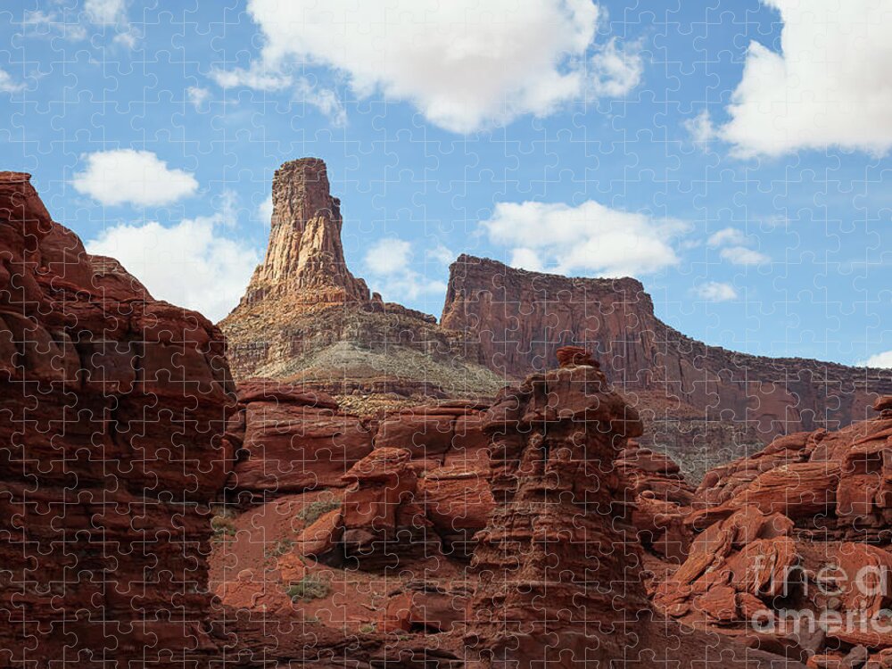 Canyonlands Jigsaw Puzzle featuring the photograph Let the Chips Fall by Jim Garrison