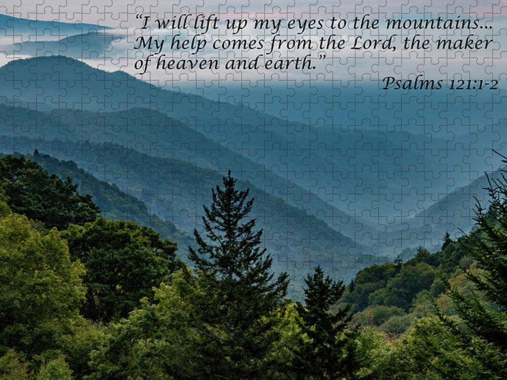 Scripture Jigsaw Puzzle featuring the photograph Lift Your Eyes by Marcy Wielfaert