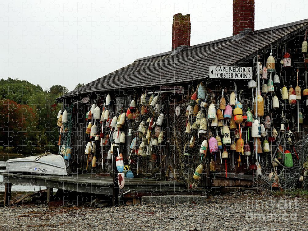 Maine Jigsaw Puzzle featuring the photograph Lobster Shack by Terri Brewster