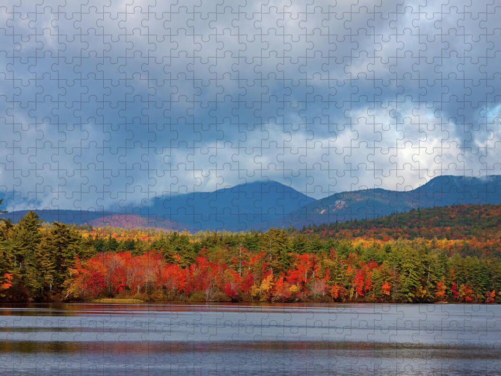 Mount Chocorua Jigsaw Puzzle featuring the photograph Low hills surround Mount Chocorua by Jeff Folger