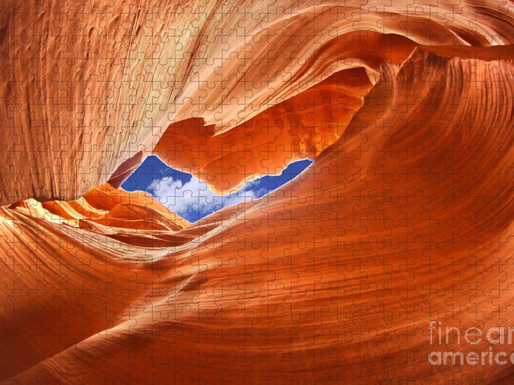 Southwest Jigsaw Puzzle featuring the photograph Lower Antelope Canyon Arizona Usa by Inga Locmele
