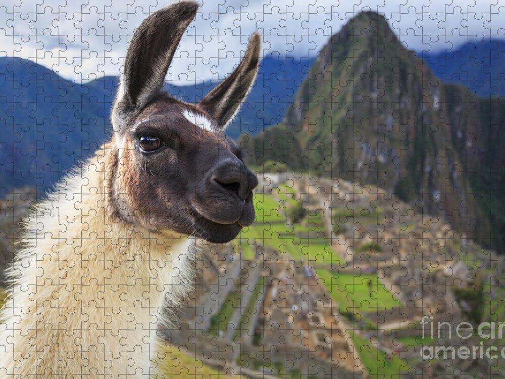 Civilization Puzzle featuring the photograph Machu Picchu Peru Unesco World by Sunsinger