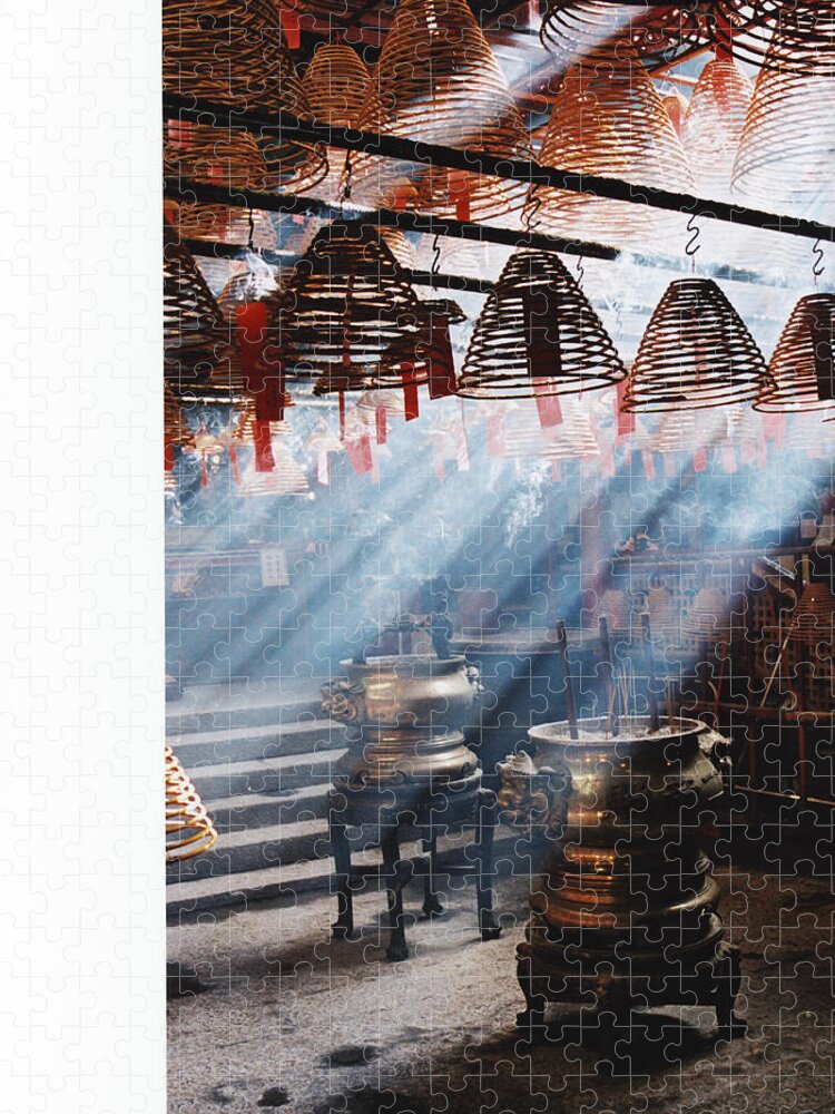Tranquility Jigsaw Puzzle featuring the photograph Man Mo Temple Hong Kong by Amazing Shots By Jennifer Pountney