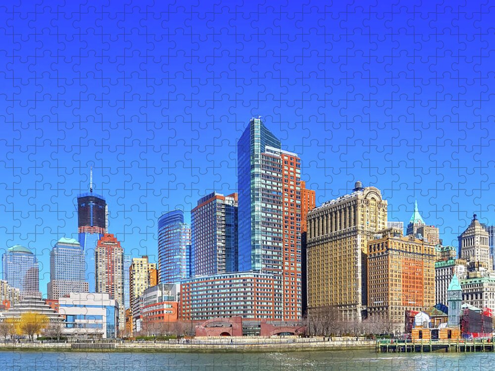 Financial District Jigsaw Puzzle featuring the photograph Manhattan Financial District by C.e. Seo