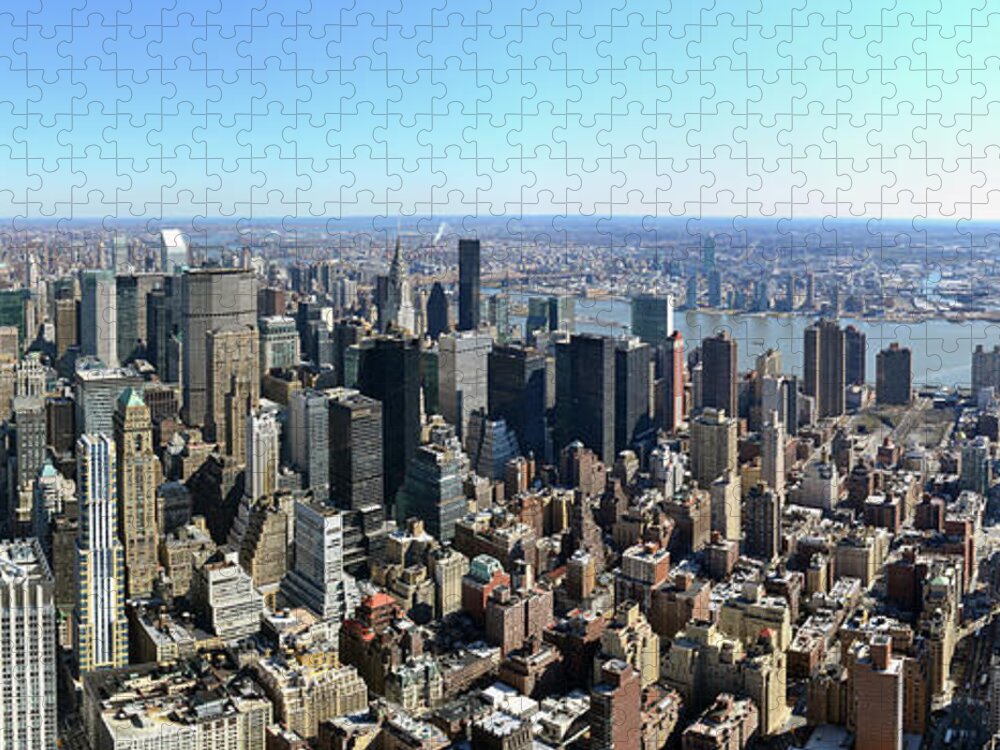 Apartment Jigsaw Puzzle featuring the photograph Manhattan To Queens by Mrtom-uk