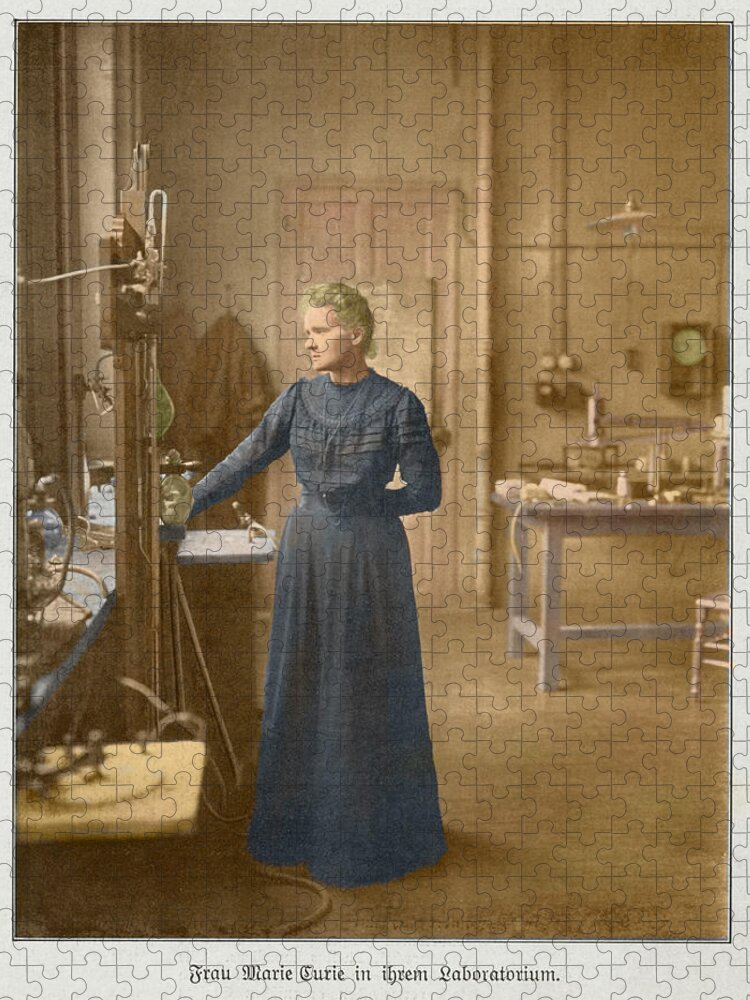 1867 Jigsaw Puzzle featuring the photograph Marie Curie, Polish-french Physicist by Science Source