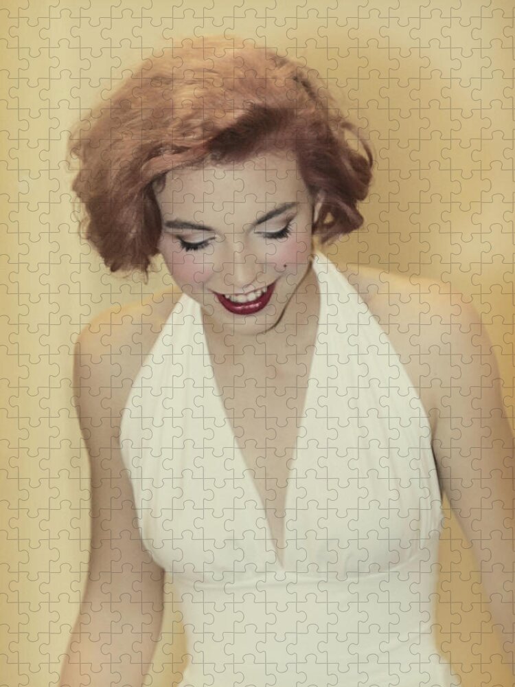 Marilyn Monroe Jigsaw Puzzle featuring the photograph Marilyn by Diana Haronis