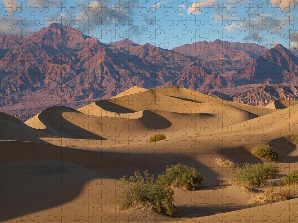 00568904 Jigsaw Puzzle featuring the photograph Mesquite Flat Sand Dunes, Death Valley National Park, California by Tim Fitzharris