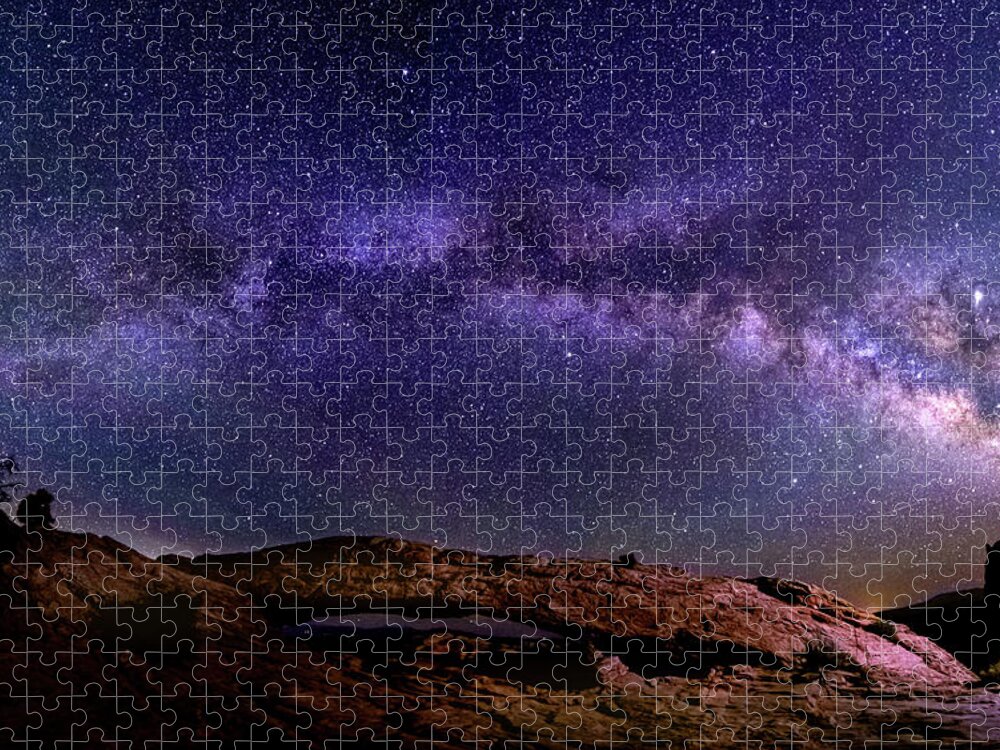 Mesa Jigsaw Puzzle featuring the photograph Milky Way at Mesa Arch by Kenneth Everett