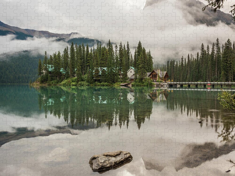 Emerald Lake Jigsaw Puzzle featuring the photograph Morning Glass by Kristopher Schoenleber