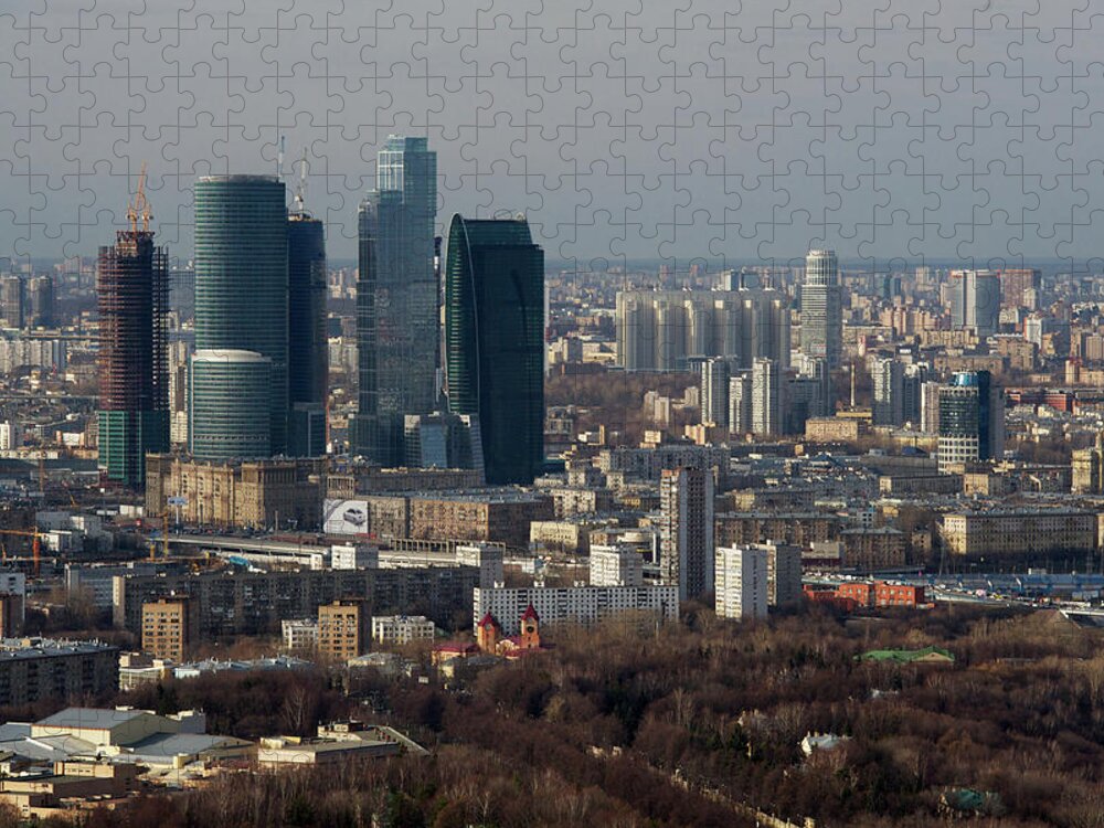 Outdoors Jigsaw Puzzle featuring the photograph Moscow View by Vladimir Zakharov
