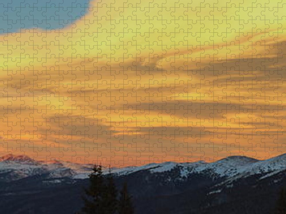 Landscape Jigsaw Puzzle featuring the photograph Mothership Sunset I by Ivan Franklin