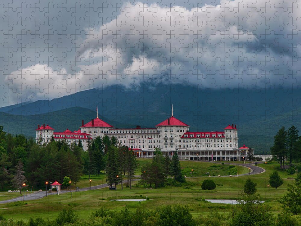 Mount Washington Jigsaw Puzzle featuring the photograph Mount Washington Hotel - Bretton Woods NH by Joann Vitali