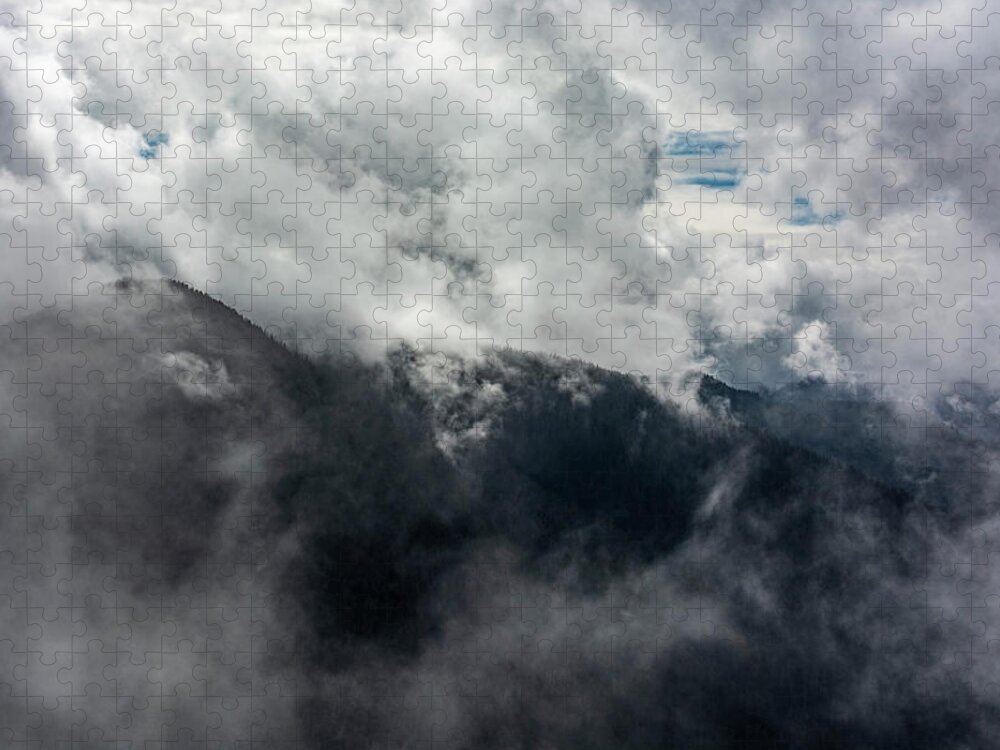 Mountain Jigsaw Puzzle featuring the photograph Mountains in the Clouds by Pelo Blanco Photo