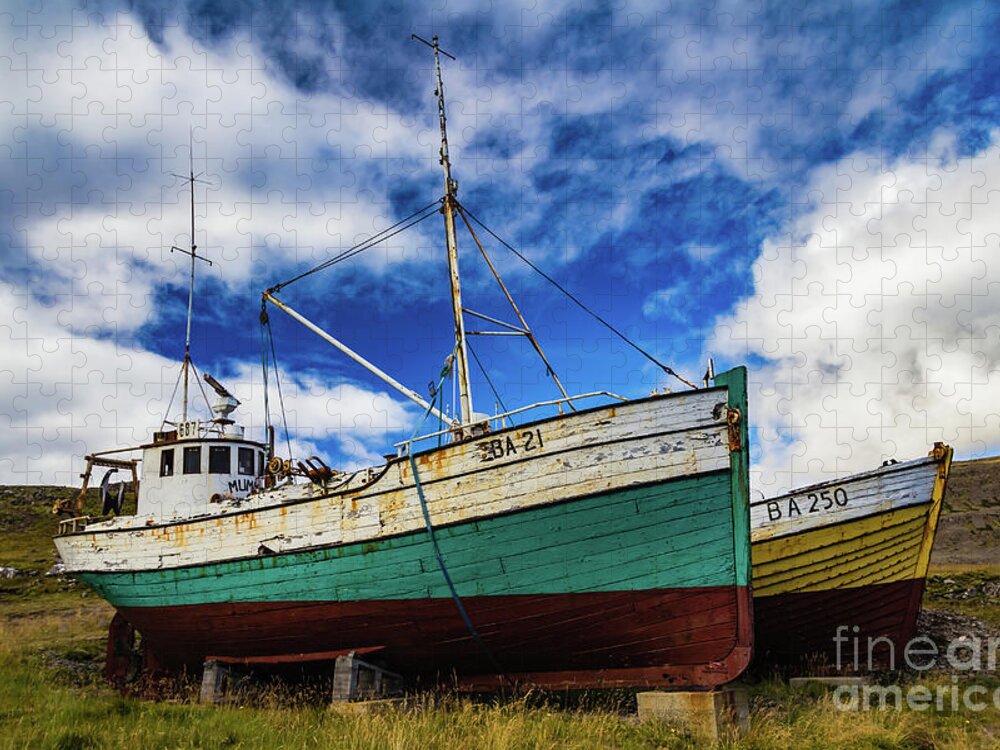 Boat Jigsaw Puzzle featuring the photograph Museum of Egill Olafsson, Iceland by Lyl Dil Creations