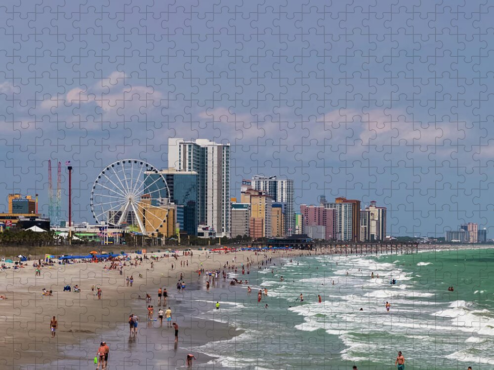 Myrtle Beach Jigsaw Puzzle featuring the photograph Myrtle Beach by Joe Kopp