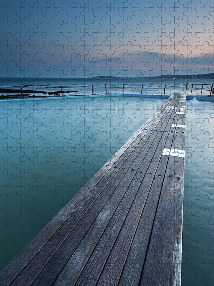 Scenics Jigsaw Puzzle featuring the photograph Narabeen Ocean Pool by Jason Round