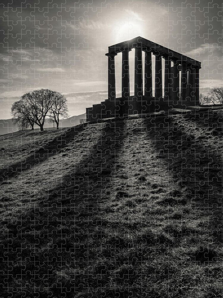 National Monument Of Scotland Jigsaw Puzzle featuring the photograph National Monument of Scotland by Dave Bowman