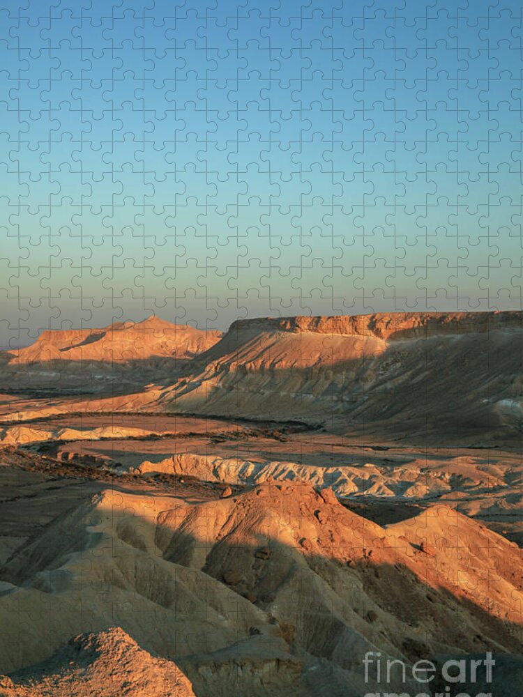 Nature Jigsaw Puzzle featuring the photograph Negev Desert landscape ha by Ami Siano