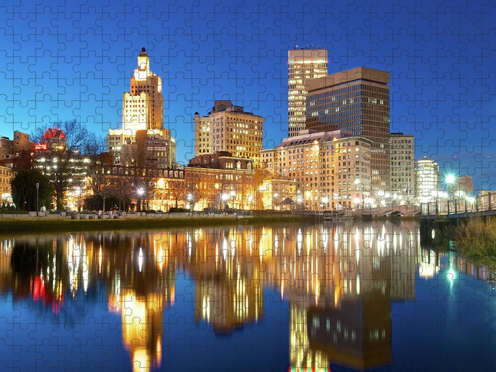 Tranquility Jigsaw Puzzle featuring the photograph Night Of Providence by Yiming Chen
