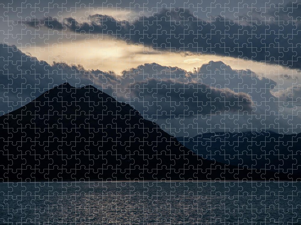 Hallo Bay Jigsaw Puzzle featuring the photograph Nightfall in Hallo Bay by Mark Hunter