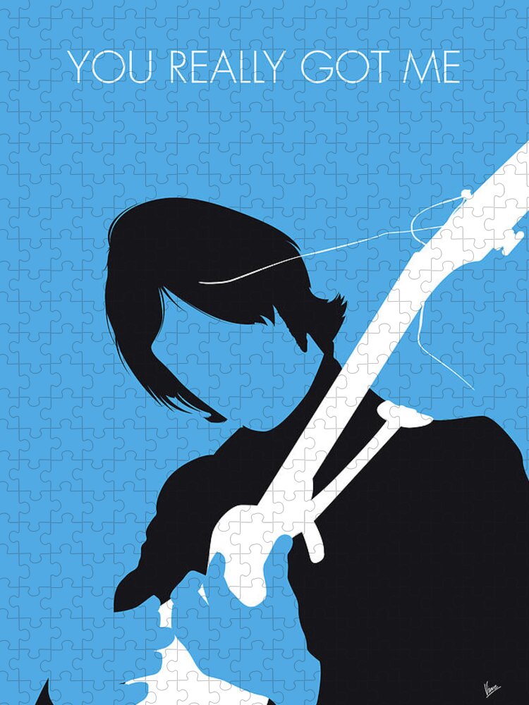 The Jigsaw Puzzle featuring the digital art No229 MY THE KINKS Minimal Music poster by Chungkong Art