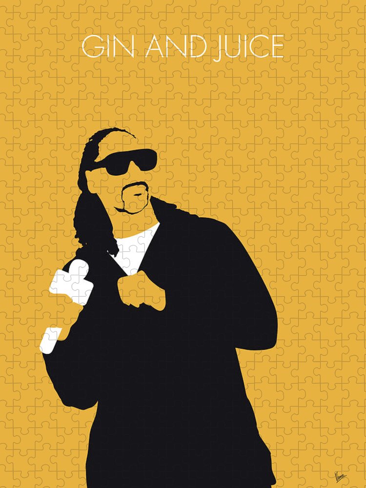 Snoop Jigsaw Puzzle featuring the digital art No244 MY snoop dogg Minimal Music poster by Chungkong Art