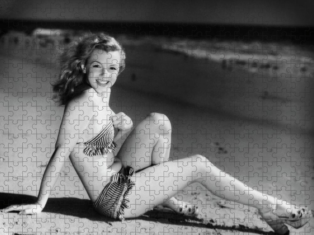 Los Angeles Jigsaw Puzzle featuring the photograph Norma Jeane Mortenson by Doc Braham